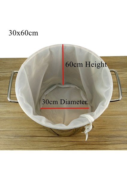 30X60CM Tarzı 400MESH 38MIKRON Yuvarlak Tabanlı Ev Demleme Bira Filtre Torbaları Yeniden Kullanılabilir Naylon Örgü Çantalar Bira Şarap Için Ipli Süzme Mikron Naylon Demleme Torbası (Yurt Dışından)