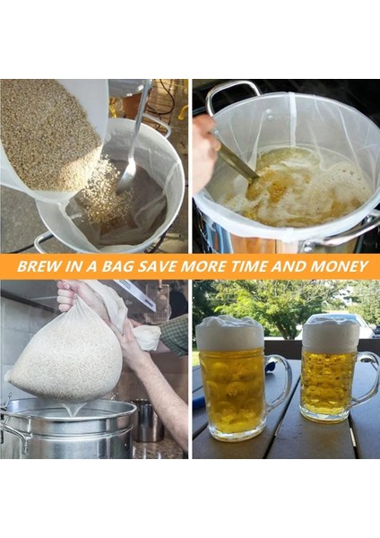 30X60CM Tarzı 400MESH 38MIKRON Yuvarlak Tabanlı Ev Demleme Bira Filtre Torbaları Yeniden Kullanılabilir Naylon Örgü Çantalar Bira Şarap Için Ipli Süzme Mikron Naylon Demleme Torbası (Yurt Dışından) fiyatları