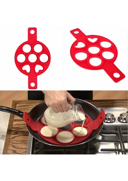 No.6 Tarzı Gözleme Makinesi Yapışmaz Pişirme Aracı Yuvarlak Kalp Gözleme Yumurta Ocak Pan Flip Yumurta Kalıp Mutfak Pişirme Aksesuarları (Yurt Dışından) indirimleri