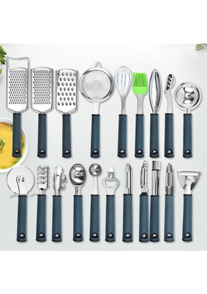 Yağ Fırçası Stili Paslanmaz Çelik Sebze Rendesi Dondurma Kaşığı Yumurta Çırpma Meyve Patates Dilimleme Kutuları Açacağı Limon Parçalayıcı Mutfak Gereçleri (Yurt Dışından)