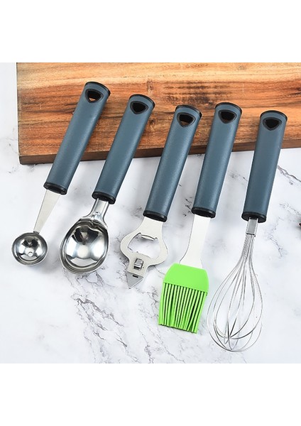 Yağ Fırçası Stili Paslanmaz Çelik Sebze Rendesi Dondurma Kaşığı Yumurta Çırpma Meyve Patates Dilimleme Kutuları Açacağı Limon Parçalayıcı Mutfak Gereçleri (Yurt Dışından)