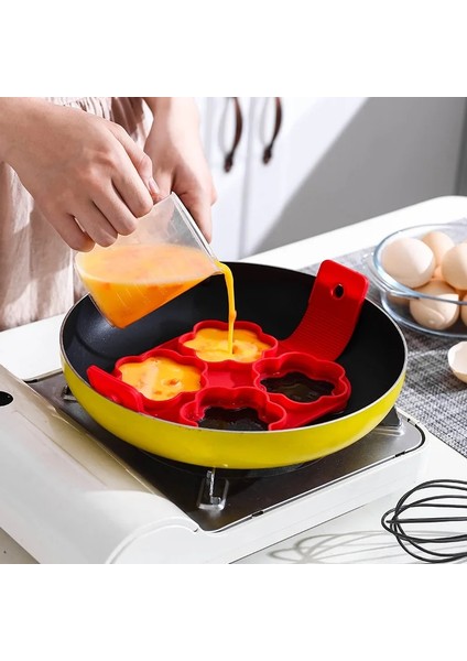 Kare Tarzı Internaul Omlet Pişirme Kızarmış Yumurta Kalıbı Pirinç Ocak Yumurta Halkası Kalıp Silikon Yapışmaz Yumurta Mutfak Gözleme Makinesi (Yurt Dışından)