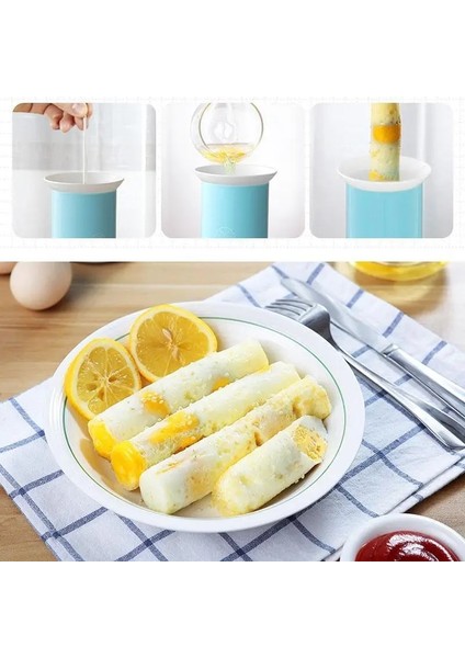 Yumurta Rulo Makinesi Elektrikli Ev Dıy Otomatik Kahvaltı Yumurta Rulo Makinesi Pişirme Araçları Yumurtalık Omlet Usta Sosis Makinesi (Yurt Dışından)