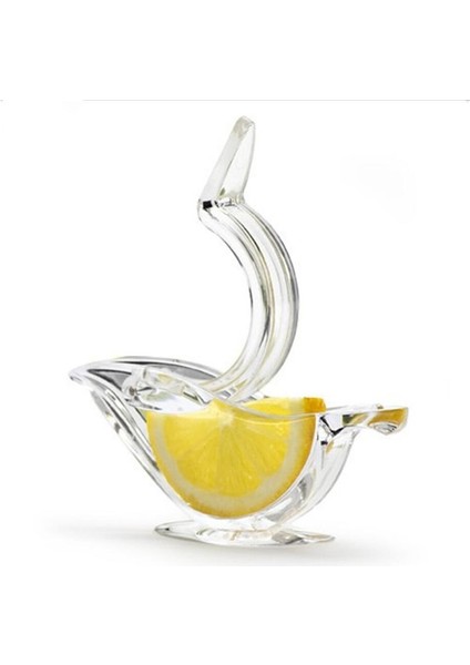 Paslanmaz Çelik Tarzı Akrilik Limon Klip Manuel Şeffaf Meyve Sıkacağı Ev Mutfak Bar Gadget Manuel Narenciye Sıkacağı El Portakal Sıkacağı Makinesi (Yurt Dışından)