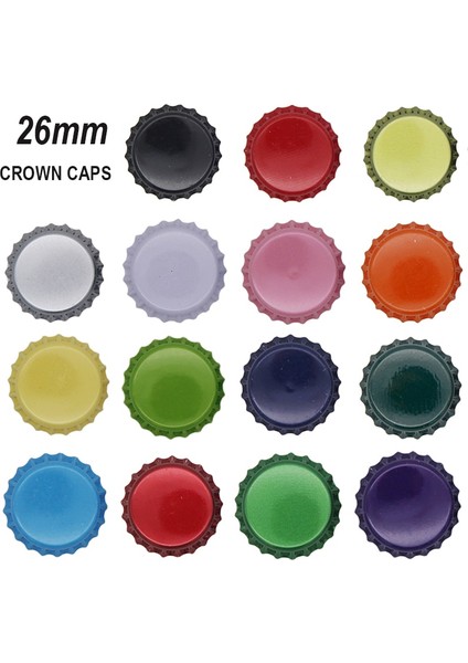 Şeffaf Kırmızı Stil Lot Taç Kapakları Homebrew Bira Kapakları Craft Bira Şişeleme (Yurt Dışından) fiyatları