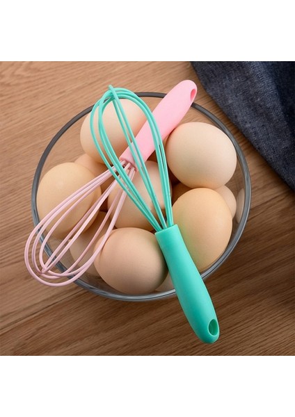 Mavi Stil Plastik Silikon Çırpma Kaymaz Kolay Temizlenebilir Yumurta Çırpıcı Süt Köpürtücü Mutfak Gereçleri cm Mutfak Silikon Yumurta Çırpıcı Aracı (Yurt Dışından)