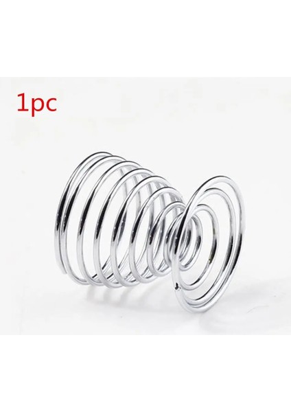 1 Adet Tarzı Stainelss Çelik Yaylı Tel Tepsi Yumurtalık Haşlanmış Yumurta Tutucu Stand Depolama Metal Yumurtalık Spiral Yaylı Tutucu Mutfak Kahvaltı (Yurt Dışından)