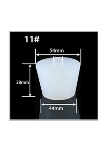 No.11 Stili B-8mm Delik Silikon Fermentör Kapak Fişi Stoper 8mm Delik Veya Katı Hava Kilidi Valfı Brew Şarap Kauçuk Fermantasyon Kapakları Fermentasyon Malzemeleri (Yurt Dışından)