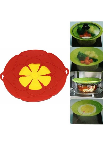 Mavi Stil Silikon Kapak Dökülme Durdurucu Kapak Pot Tava Mutfak Aksesuarları Pişirme Araçları Çiçek Tencere Gereçler (Yurt Dışından) indirimleri