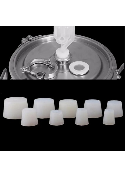 F Stili 8mm Delik Gıda Sınıfı Silikon Kauçuk Tıpa Brew Şarap Mühürlü Kapak Kapağı (Yurt Dışından) modelleri