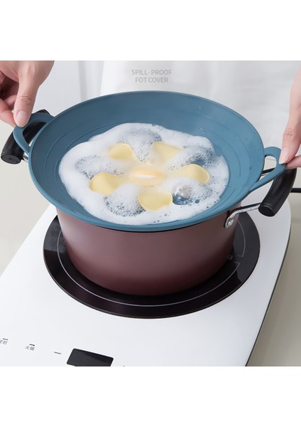 Kırmızı Stil Silikon Kapak Dökülme Durdurucu Kapak Pot Tava Mutfak Aksesuarları Pişirme Araçları Çiçek Tencere Ev Mutfak Aksesuarları Alet (Yurt Dışından) fiyatları