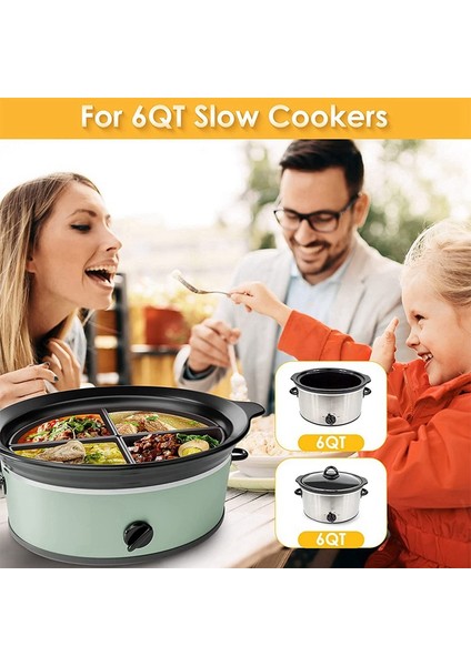 Gri Tarzı Yavaş Pişirici Bölücü Astar Silikon Yavaş Pişirici Astar Pot Gömlekleri Bulaşık Makinesinde Yıkanabilir Pişirme Gömlekleri 6 Quart (Yurt Dışından) fiyatları