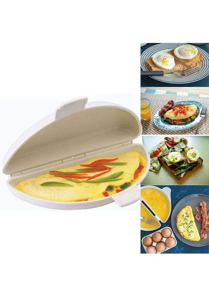 Yeni Yumurta Vapuru Yumurta Tepsisi Mikrodalga Omlet Makinesi Kahvaltı Yumurta Kaçak Avcı Tencere Yumurta Omlet Tavası Yumurta Ocak Mutfak Pişirme Araçları (Yurt Dışından)