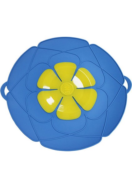 Mavi Stil Silikon Kapak Dökülme Durdurucu Pişirme Vapur Mikrodalga Sıçrama Koruması Anti Taşma Tencere Kapağı Mutfak Pişirme Araçları Çiçek Tencere (Yurt Dışından)