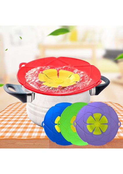 Mavi Stil Silikon Kapak Dökülme Durdurucu Pişirme Vapur Mikrodalga Sıçrama Koruması Anti Taşma Tencere Kapağı Mutfak Pişirme Araçları Çiçek Tencere (Yurt Dışından) fiyatları