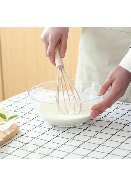 Menekşe Tarzı 6 Inç Çırpma Silikon Çırpma Manuel Yumurta Çırpıcı Mikser Kaymaz Temizlemesi Kolay Yumurta Çırpıcı Süt Köpürtücü Mutfak Pişirme Pişirme Gadget'ı (Yurt Dışından)