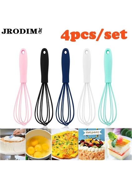 Menekşe Tarzı 6 Inç Çırpma Silikon Çırpma Manuel Yumurta Çırpıcı Mikser Kaymaz Temizlemesi Kolay Yumurta Çırpıcı Süt Köpürtücü Mutfak Pişirme Pişirme Gadget'ı (Yurt Dışından)