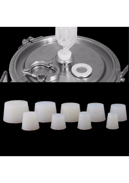 H Tarzı Hava Kilidi Vana Brew Şarap Kauçuk Fermantasyon Kapakları Fermentasyon Malzemeleri Için 8mm Delikli Silikon Fermentör Kapak Fişi Tıpalar (Yurt Dışından) indirimleri