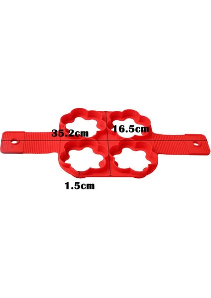 H0100-ÇIÇEK Tarzı Yapışmaz Silikon Gözleme Makinesi Kek Kalıpları Yumurta Kızarmış Araçları Yumurta Halkaları Kalıp Pasta Mat Pişirme Aksesuarları (Yurt Dışından)