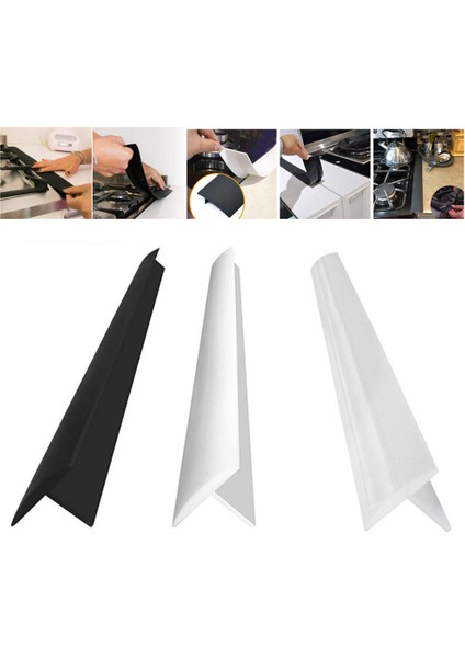 Şeffaf-30 Inç Tarzı Mutfak Soba Kapağı Boşluk Kapağı Silikon Kauçuk T-Şekilli Sızdırmazlık Bandı Mutfak Yağı-Gaz Yarık Dolgu Mutfak Gadget (Yurt Dışından) modelleri