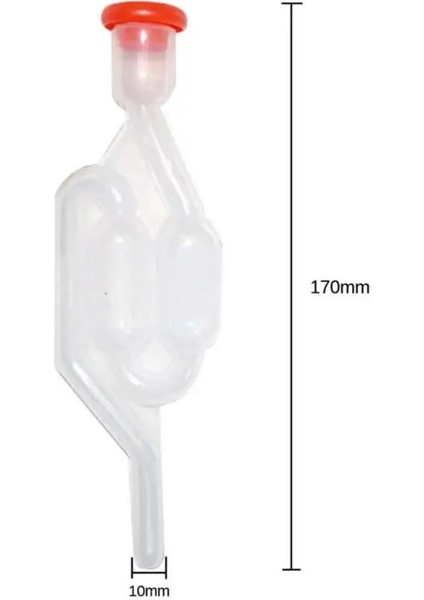 1 Adet Stil Şarap Yapımı Egzoz Valfi Fermentör Tek Yönlü Şarap Hava Kilidi Bira Bira Fermantasyon Çek Valf Plastik Hava Kilidi Su Contası (Yurt Dışından)