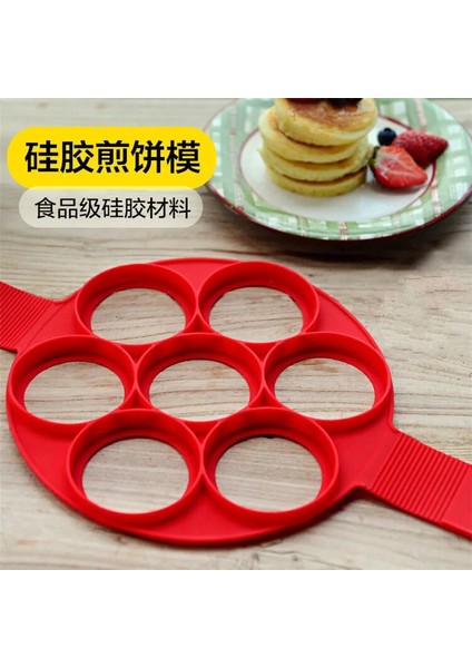 Kalp Tarzı 1 Adet Silikon Yapışmaz Fantastik Yumurta Gözleme Makinesi Yüzük Mutfak Pişirme Omlet Kalıpları Flip Ocak Yumurta Halkası Kalıp (Yurt Dışından)