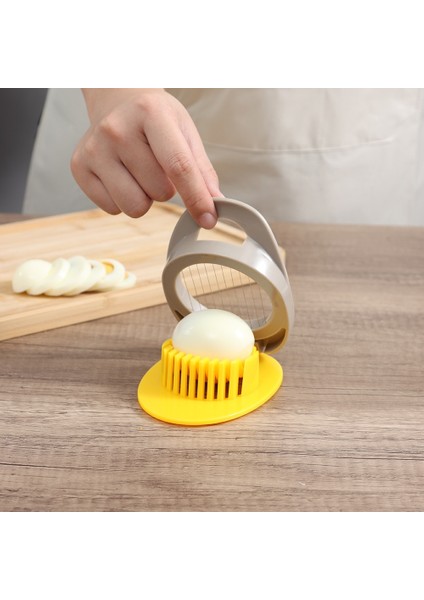 Siyah Stil Mutfak Aleti Yumurta Dilimleyici Dilimleme Aleti Kesilmiş Yumurta Kesici Paslanmaz Çelik Aksesuarlar Dilimleyiciler Çok Işlevli Şekillendirici Bento Kalıp (Yurt Dışından)