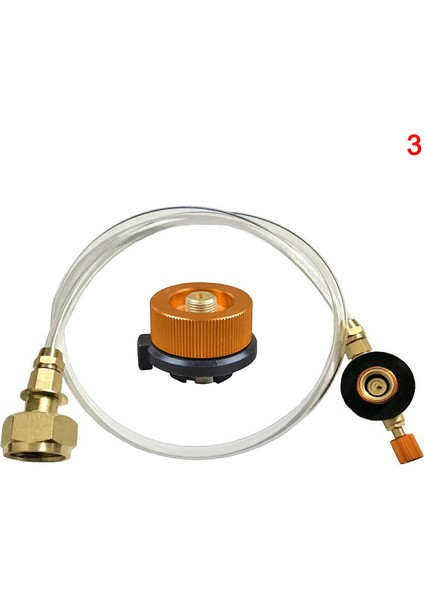1 Set Tarzı Açık Kamp Gaz Sobası Propan Dolum Adaptörü Gaz Düz Silindir Tankı Çoğaltıcı Adaptörü Ev Mutfak Gaz Şarj Aksesuarları (Yurt Dışından)