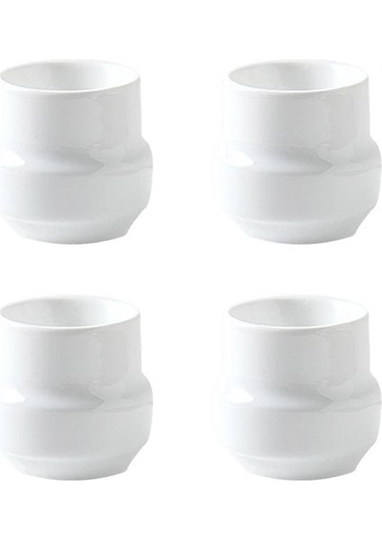 4 Adet 5.5X5.5X5CM Tarzı 1 Takım Seramik Yumurta Bardağı Kahvaltı Yumurta Tutucu Haşlanmış Yumurta Standı Basit Yumurtalık Yumurta Organizatör Brunch Yumurta Tepsisi Ev Restoran Beyaz (Yurt Dışından)