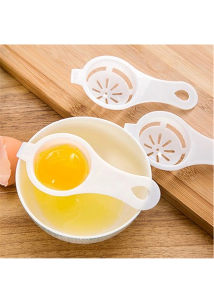 Beyaz Stil Plastik Yumurta Bölücüler Yumurta Sarısı Ayırıcı Güvenli Pratik El Yumurta Aletleri Mutfak Pişirme Aletleri Gıda Dereceli Yumurta Ayırıcı (Yurt Dışından) indirimleri