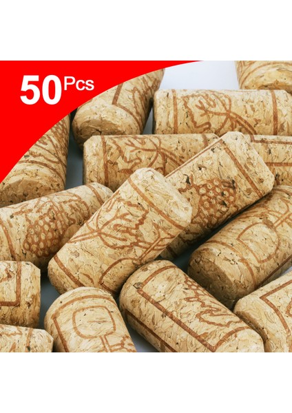 Ahşap Rengi 50 Adet Tarzı Tek Boyut Adet Ahşap Mantarlar Doğal Düz Şarap Şişesi Tıpası Ahşap Sızıntı Önleyici Sızdırmazlık Fişi Kapağı Ev Şarap Yapımı Bira Tıpaları (Yurt Dışından)