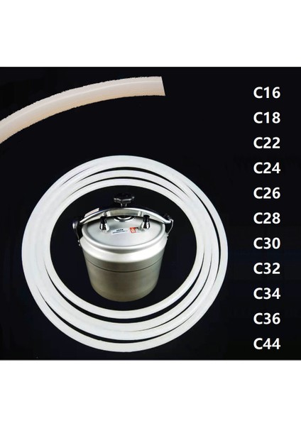 C26 Tarzı Silikon Kauçuk Conta Sızdırmazlık Halkası Ticari Düdüklü Tencere Için 24CM 26CM 28CM 30CM 32CM 34CM 36CM 44C (Yurt Dışından) fiyatları