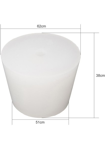 L 12 Stili 8mm Delikli Konik Silikon Tapa Hava Kilidi Valfi Için Katı Silikon Stoper Şişe Stoperi Brew Wine Food Grade Kauçuk Stoper (Yurt Dışından)