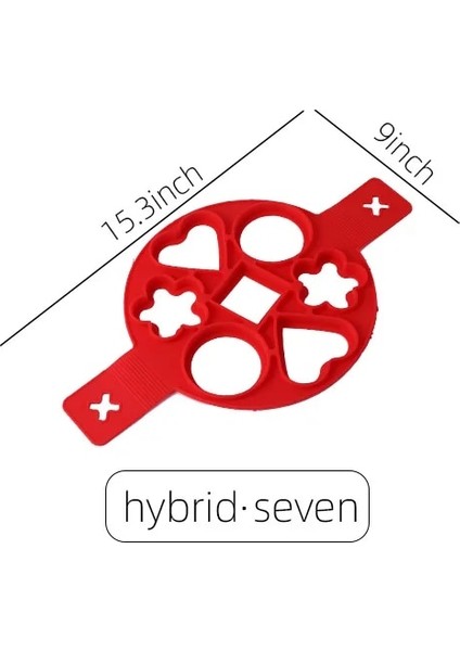 Kalp-Yıldız-Yuvarlak Tarzı Atucoho Silikon Yapışmaz Fantastik Yedi Delik Yumurta Gözleme Makinesi Yüzük Mutfak Pişirme Omlet Kalıpları Flip Ocak Yumurta Halkası Kalıp (Yurt Dışından)