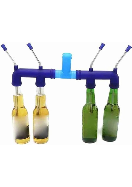 F Stili Bira Şnorkel Saman Bira Bong Huni Slammer Çift Şnorkel Içme Bira Barı Araçları Festivaller Parti Dispenseri (Yurt Dışından) indirimleri