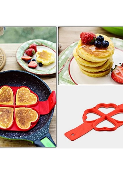 Kare Tarzı Kızarmış Yumurta Kalıbı Gözleme Makinesi Kalıp Yumurta Şekillendirici Omlet Yapışmaz Pişirme Aracı Pan Flip Yumurta Halka Kalıp Mutfak Alet Aksesuarları (Yurt Dışından)