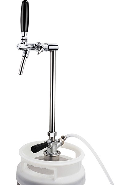 No.1 Stili Dikey Bira Musluk Direği Fıçı Çoğaltıcı Adaptör Dönüşüm Kiti, G Dişli Basit Bira Kulesi Sütun Tüpü ile Kegerator Musluk Dağıtıcı (Yurt Dışından)