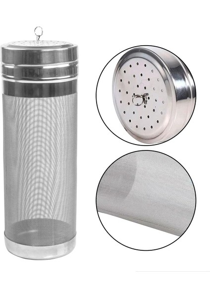 Gümüş Tarzı Paslanmaz Bira Fıçısı Kuru Umutlu 7X18CM Hazne Örümcek Süzgeç Ev Brew Hop Mesh Filtre (Yurt Dışından)