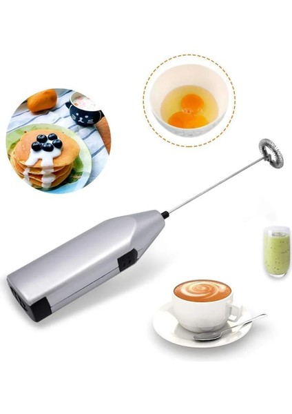 Siyah Stil Mini Elektrikli Yumurta Çırpıcı Kahve Süt Karıştırma Köpürtücü Taşınabilir Yumurta Çırpıcı Ev Paslanmaz Çelik Çırpma Kahve - Blender (Yurt Dışından)