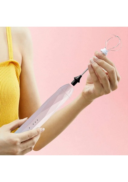 Pembe Tarzı Mini Taşınabilir Elektrikli Süt Köpürtücü Yumurta Çırpıcı 304 Paslanmaz Kahve Köpürtücü Değnek Sütlü Içecek Yumurta Aracı Karıştırıcı Mutfak Aksesuarları (Yurt Dışından) fırsatları
