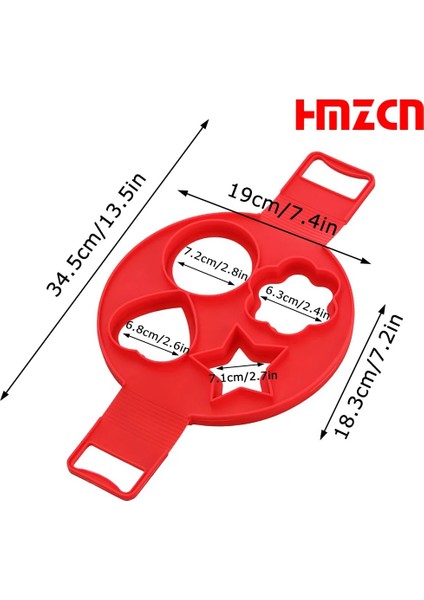 No.2 Tarzı Yumurta Gözleme Halkası Yapışmaz Gözleme Makinesi Kalıp Silikon Yumurta Pişirici Kızarmış Yumurta Şekillendirici Omlet Kalıpları Mutfak Pişirme Aksesuarları Için (Yurt Dışından)