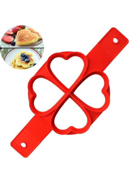 Bir Stil 1 Adet Silikon Yapışmaz Fantastik Yumurta Gözleme Makinesi Yüzük Mutfak Pişirme Omlet Kalıpları Flip Ocak Yumurta Halkası Kalıp (Yurt Dışından)