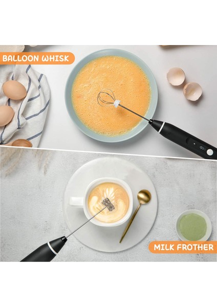 Siyah Yumurta Çırpıcı Stili Yumurta Çırpıcı Çırpma Elektrikli USB Süt Köpürtücü Kahve Cappuccino Bebek Maması Blender Mikser Için El Şarj Edilebilir Köpük Makinesi (Yurt Dışından)