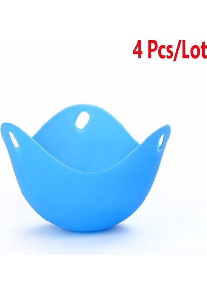 Mavi Stil Mutfak Pişirme Aletilot Silikon Yumurta Avcısı Haşlama Bölmeleri Yumurta Kalıbı Kase Halkaları Ocak Kazan Gereçleri Mutfak Aksesuarları (Yurt Dışından)