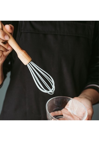 Mavi Büyük Stil Ahşap Yumurta Çırpıcı Içecekler Süt Köpürtücü Köpürtücü Çırpma Mikser Karıştırıcı Yumurta Çırpıcı Kolu Pişirme Mutfak Pişirme Araçları (Yurt Dışından)