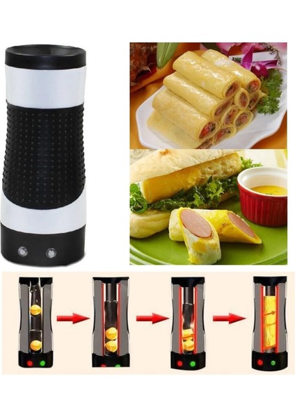 Mavi Stil Yeni Otomatik Elektrikli Yumurta Kazanı Yumurta Rulo Makinesi Yumurta Omlet Usta Sosis Makinesi Kahvaltı Için Şişe Şeklinde Ev Ab Tak (Yurt Dışından) fırsatları