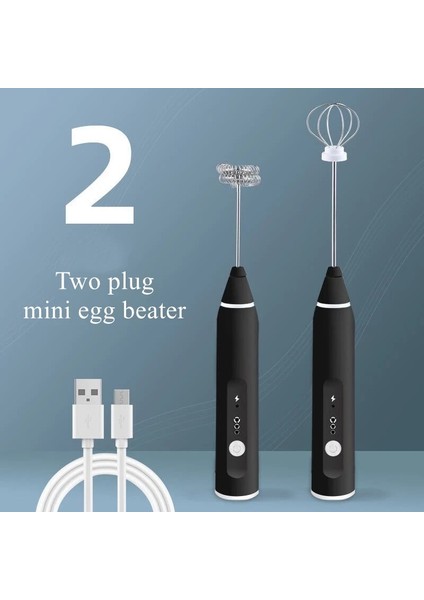 3'lü Yeşil Set Elektrikli Kahve Karıştırıcı, Şarj Edilebilir Süt Çalkalayıcı Makinesi Köpürtücü Köpürtücü, USB Şarjlı Yumurta Çırpıcı Elde Taşınabilir 3 Hız Ayarlanabilir Blender (Yurt Dışından)