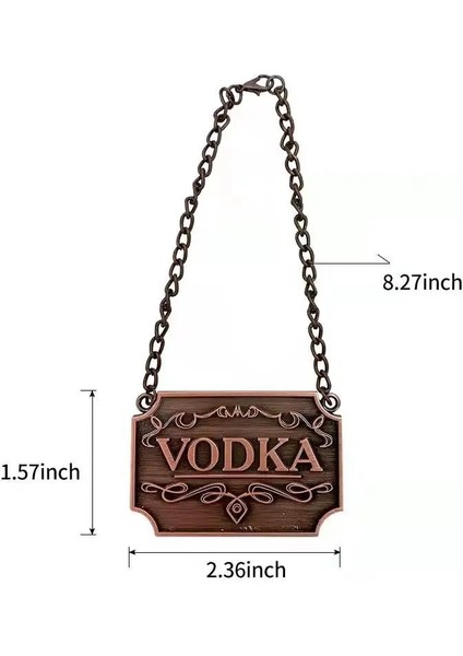 Bronz Tarzı Yüksek 8 Takım Likör Dekantör Etiketleri Mutfak Bar Tedarikçileri Için Aynı Renk Zincirli Bronz Likör Etiketleri (Yurt Dışından) modelleri