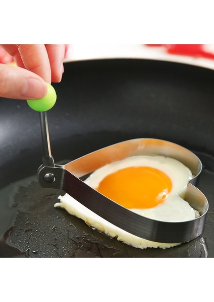 Pentagram Stili Paslanmaz Çelik Omlet Kalıbı Mutfak Ev Yapışmaz Kızarmış Yumurta Kalıbı Aşk Bento Kızarmış Yumurta Kalıbı Yumurta Zamanlayıcı (Yurt Dışından)