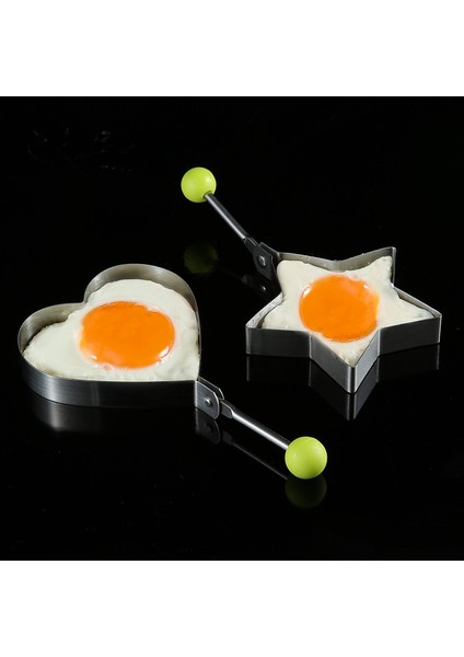 Pentagram Stili Paslanmaz Çelik Omlet Kalıbı Mutfak Ev Yapışmaz Kızarmış Yumurta Kalıbı Aşk Bento Kızarmış Yumurta Kalıbı Yumurta Zamanlayıcı (Yurt Dışından)